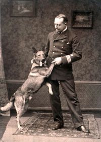 1830 - (0001) Marine Offizier mit Hund, Krah