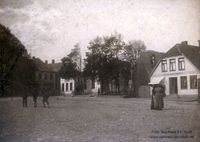 5198 - Marktplatz Westseite Hotel Baur ca. 1900