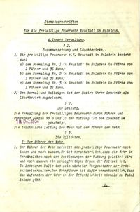 Dienstvorschrift 1934 Blatt 1