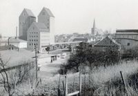 8316 - (F0033) Bahnhof - Speicher - Kirche - ca. 1960er