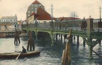 6753 - (PK-01181) - Hafen Br&uuml;cke coloriert 1908