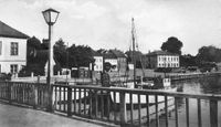 8770 - (PK-00928) - s-w Hafen Br&uuml;cke Boote