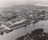 10066 - (0001) Luftbild Hafen 1957