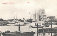 10007 - (PK-01647) - Hafen Dampfschiff Segler Westseite