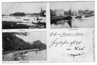 0463 - Mehrbildkarte 1896 Hafen Jungfernstieg