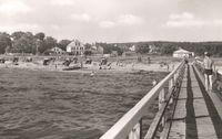 9333 - (PK-00605) - Pelzerhaken Strand Br&uuml;cke 1960