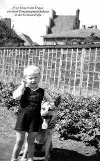 0738 - (0057) P.-O. Irmert mit Freya vor dem Tomatengew&auml;chshaus