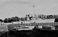 8333 - (0197) U-Bootschule 1937 - Wohnschiff Amazone im Hafen von Neustadt