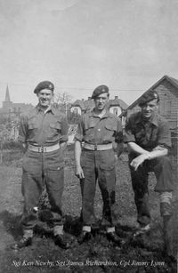 7320 - (0182) Mai 1945 , Sgt Ken Newby, Sgt James Richardson, Cpl Jimmy Lynn