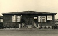 6129 - U-Schule Wuttig Aussenansicht ca.1953