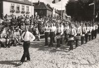 8467 - (0020) Spielmannszug Marktplatz 1953