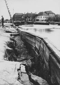 5431 - (0001) Hafen Westseite Hochwassersch&auml;den 1954