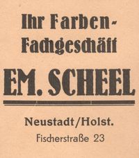w0337 - Scheel, Schiffsausstatter, Farben, Fischerstra&szlig;e 23