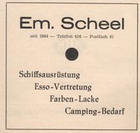 w0516 - Scheel, Schiffsausr&uuml;ster, Fischerstra&szlig;e, 1961