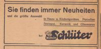 w0545 - Schl&uuml;ter, Haushaltswaren, Kremperstra&szlig;e, 1937