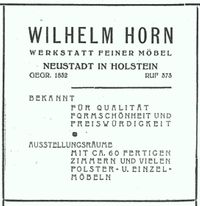 w0011 - Horn M&ouml;bel , Br&uuml;ckstra&szlig;e 1939
