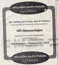 w0115 - Studio zum Felde Elektro 1976