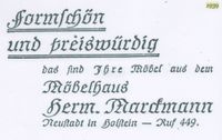w0167 - Marckmann M&ouml;bel 1939