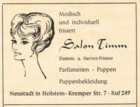 w0191 - Salon Timm Friseur Kremperstra&szlig;e 1963