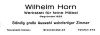 w0287 - Wilhelm Horn, M&ouml;bel, Br&uuml;ckstra&szlig;e 24