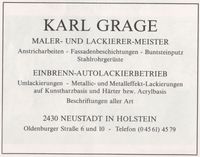 w0436 - Grage, Maler, Lackierer, Oldenburger Stra&szlig;e 6 +10
