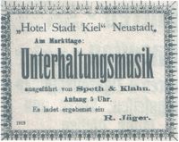 w0079 - Hotel Stadt Kiel Lienaustra&szlig;e 1919