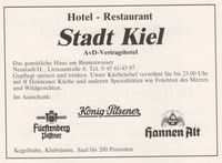 w0506 - Stadt Kiel, Hotel, Lokal, Lienaustra&szlig;e 8, 1981