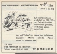 w0605 - Harry Auto , Schrotthandel, Am Holm, Aug.1983