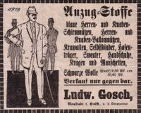 w0053 - Gosch Herrenausstatter , v.d.Krempertor 1919