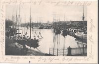 898 - Hafen Br&uuml;cke Segler 1906
